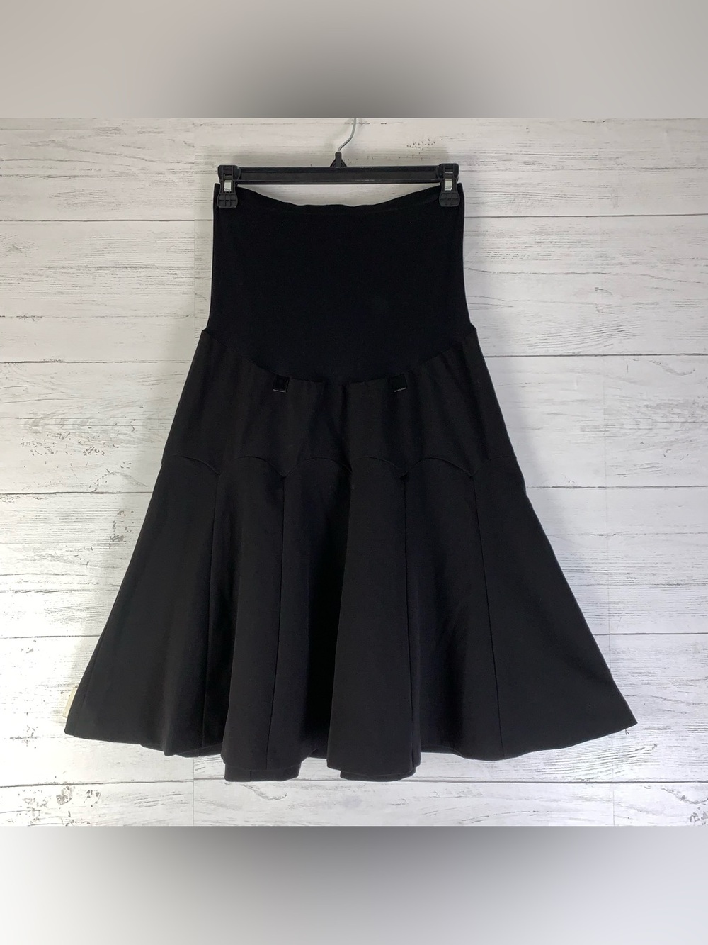 Motherhood Maternity black A line skirt size M